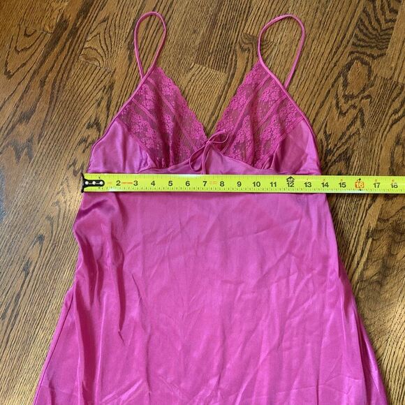 Vintage 90's Y2K Babydoll Lace‎ Lingerie Gown Sz S Pink Fairy Grunge Whimsigoth - Picture 3 of 10